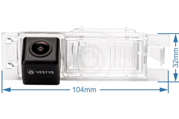 dimensioni della retrocamera per Ford Focus Mk2, Focus Mk3 e C-Max